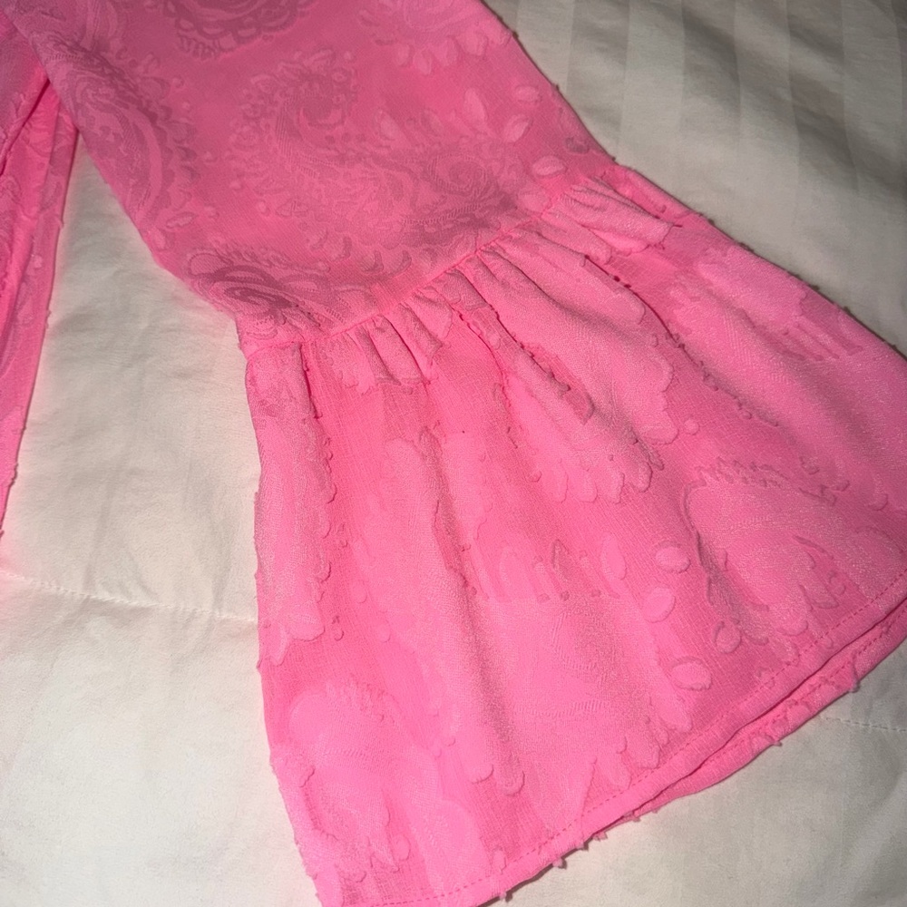Women’s Lilly Pulitzer Shenzi Beach Cover Up Rousseau Pink Tangerine Dream Small - Picture 6 of 10
